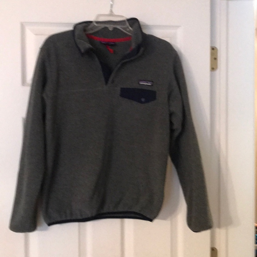 Patagonia Snap T fleece pullover grey